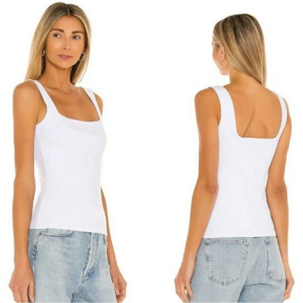 Free People Square Off Cami Sleeveless Tank Top. NWT.